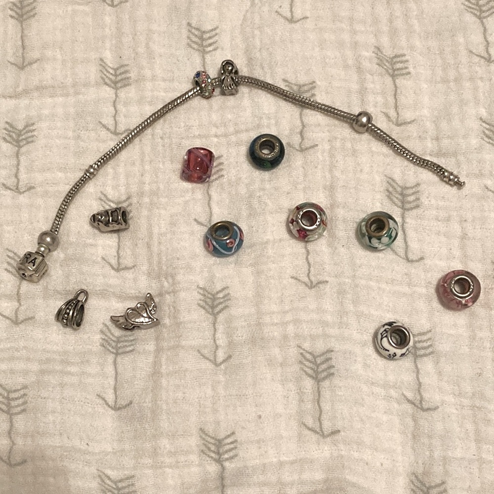 Pandora Bracelet and Bead Bundle